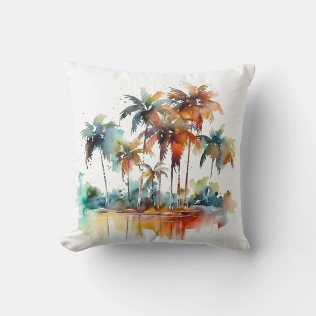 Coussin Bosquet de coucher de soleil (Recto)