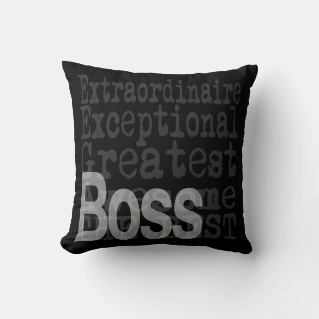 Coussin Boss Extraordinaire (Recto)