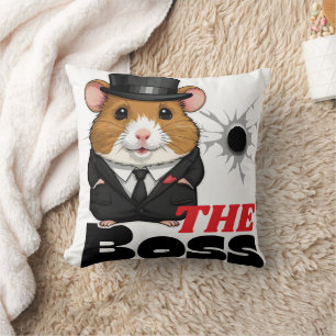 Coussin Boss Hamster Kawaii