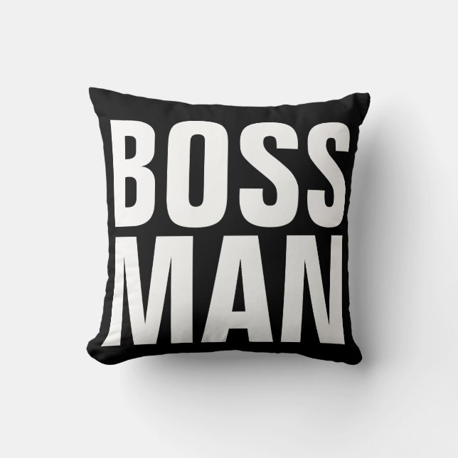 Coussin BOSS MAN Funny THROWS (Recto)