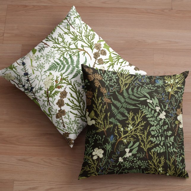 Coussin Botanique d'hiver (Créateur téléchargé)