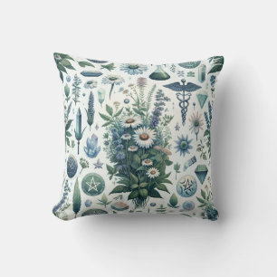 Coussin Botanique enchantée : Herbes magiques et artisanat