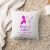 Coussin Bottes & bulle de champagne bouteille de brique do (Couverture)