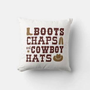 Coussin Bottes Cuissardes Et Chapeaux De Cowboy