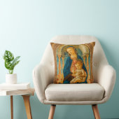 Coussin Botticelli (1445-1510) Madonna & Child Enthroned (Chaise)
