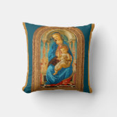 Coussin Botticelli Madonna et l'enfant lancent l'oreiller (Recto)