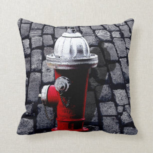 Coussin Bouche d'incendie rouge New York City