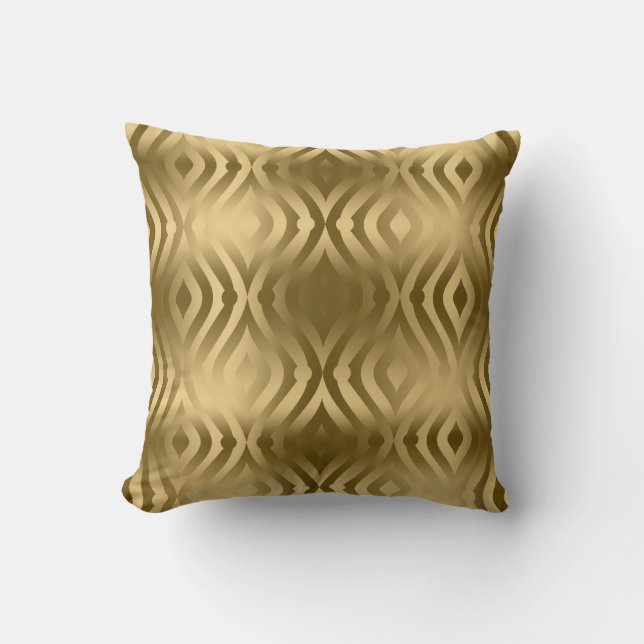 Coussin Boucles d'or Motif géométrique (Recto)