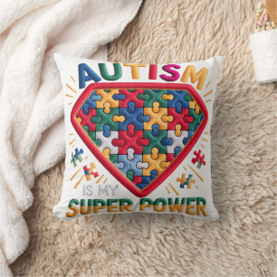 Coussin Bouclier de super-héros pour la sensibilisation à