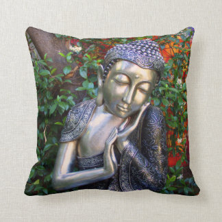 Coussin | Bouddha argenté