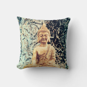Coussin Bouddha assis de la Terre Élégance Zen Illuminatio