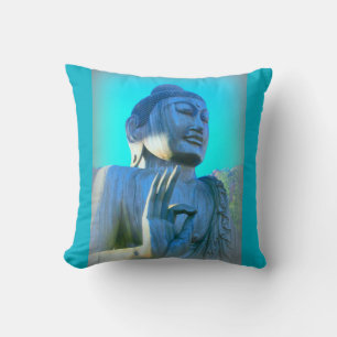 Coussin bouddha bleu