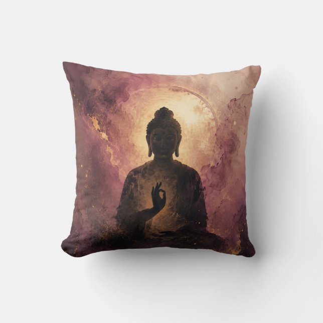 Coussin Bouddha mystique | Méditation zen (Recto)