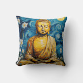 Coussin Bouddha peinture moderne coloré (Recto)