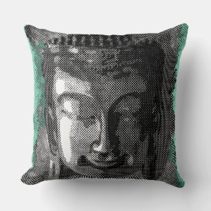 Coussin Bouddha sourire I - demi-ton noir + tes idées