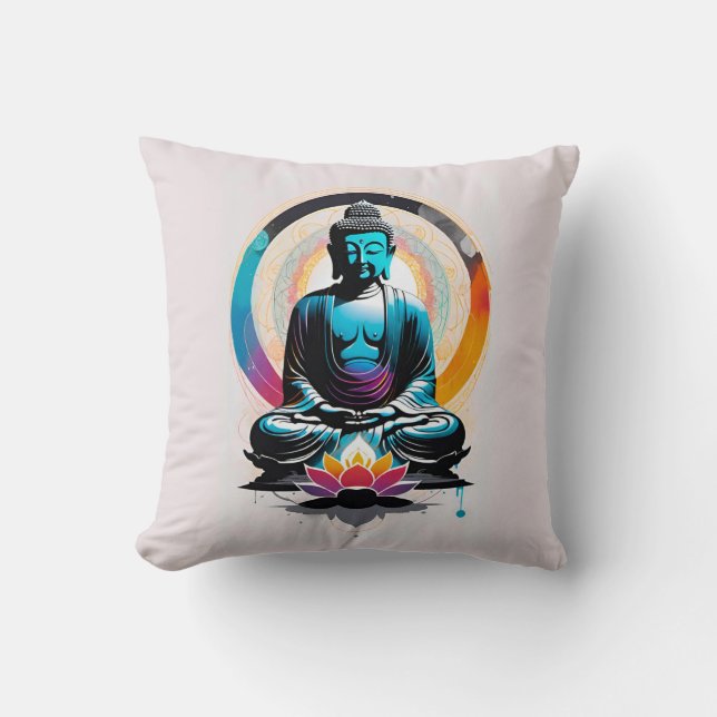 Coussin Bouddha Zen Art (Recto)