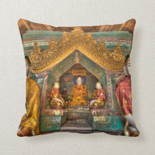 Coussin Bouddhas Dans Un Temple