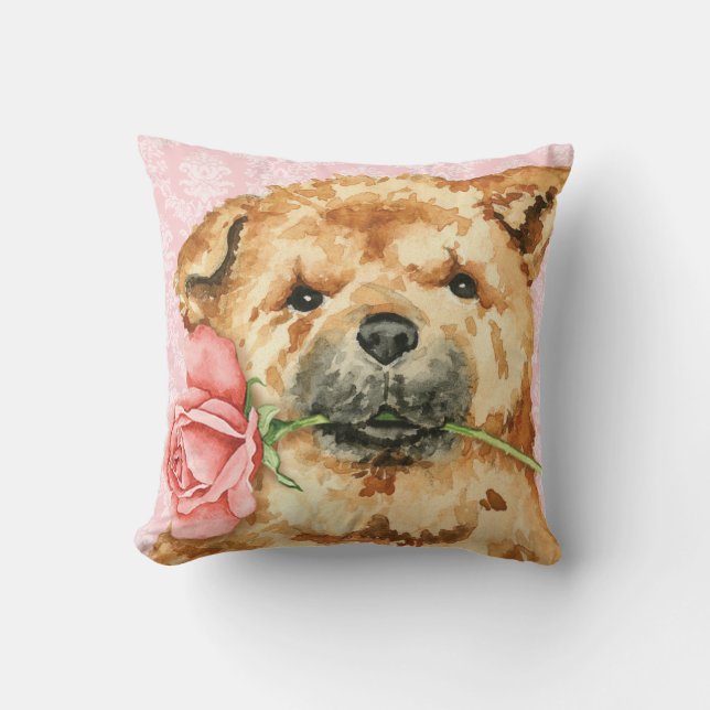 Coussin Bouffe rose de Valentine (Recto)