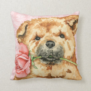 Coussin Bouffe rose de Valentine