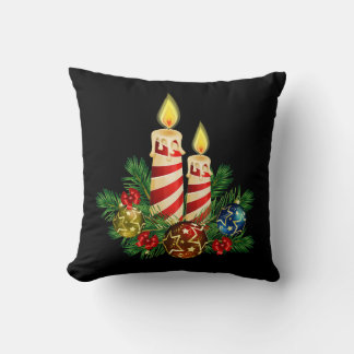 Coussin Bougies pour Noël