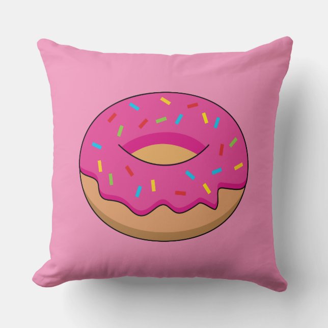 Coussin Bouillie de fraises avec des arrosages (Recto)