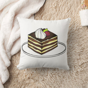 Coussin Boulangerie italienne Tiramisu Dessert Gâteau Slic