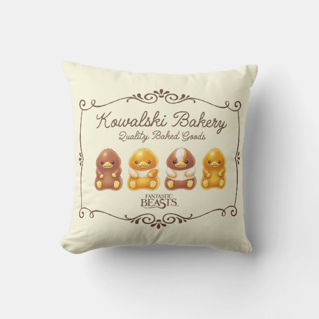 Coussin Boulangerie Kowalski - Bichons pour bébés (Recto)
