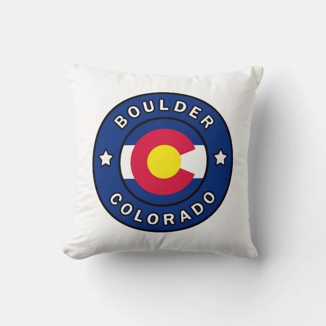Coussin Boulder Colorado (Recto)