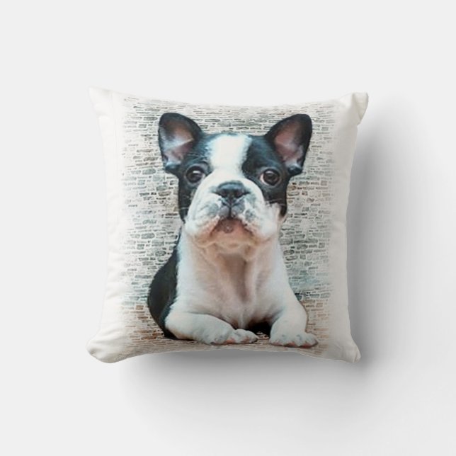 Coussin Bouledogue français (Recto)