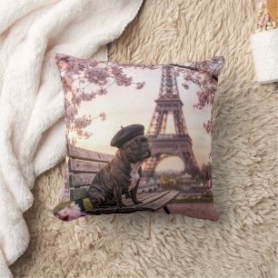 Coussin Bouledogue Français à Paris