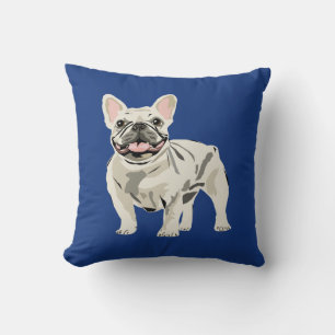 Coussin Bouledogue Français Crème