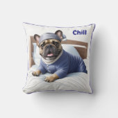 Coussin Bouledogue français Festival Jour de sommeil Boule (Recto)