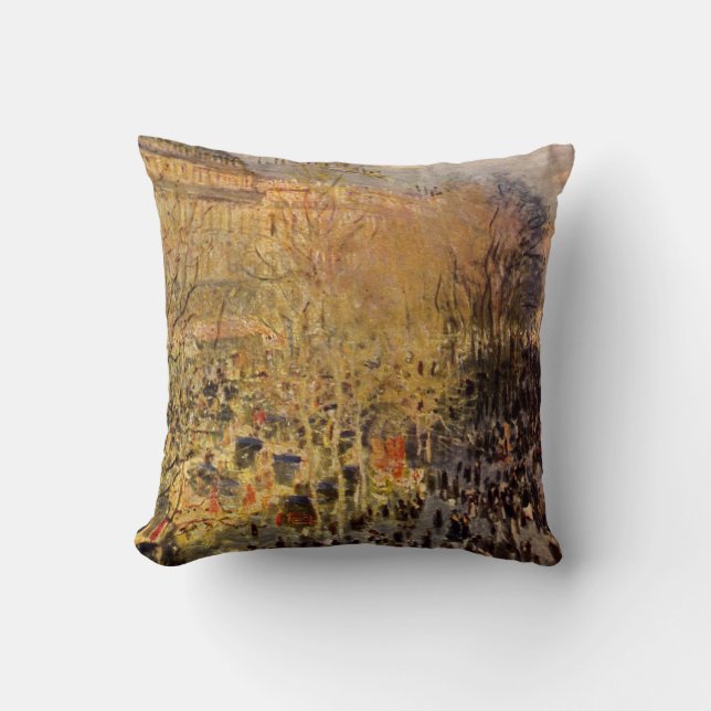 Coussin Boulevard des Capucines de Claude Monet, Beaux-art (Recto)