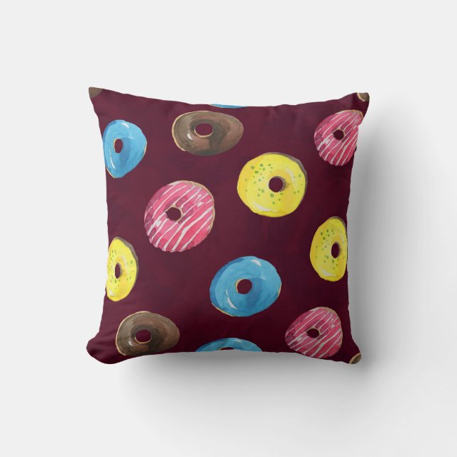 Coussin Boulons de rubis : Motif imperméable. (Recto)