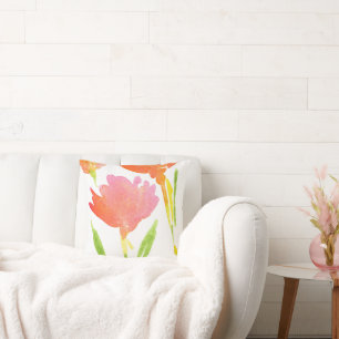 Coussin Bouquet Abstrait de fleurs mixtes 2