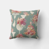 Coussin Bouquet bleu vintage (Verso)