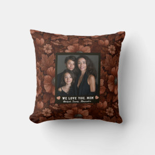 Coussin Bouquet d'anémones Meilleure Belle-Mère Décoration