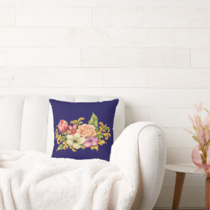 Coussin Bouquet de fleurs Acanthe