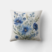 Coussin Bouquet de fleurs Elégante aquarelle (Verso)