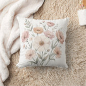 Coussin Bouquet de l'Anémone Délicate Aquarelle Douceur (Couverture)