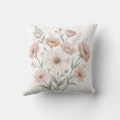 Coussin Bouquet de l'Anémone Délicate Aquarelle Douceur (Verso)