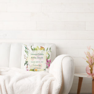 Coussin Bouquet de mariage de jonquilles de printemps 