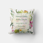 Coussin Bouquet de mariage de jonquilles de printemps (Recto)