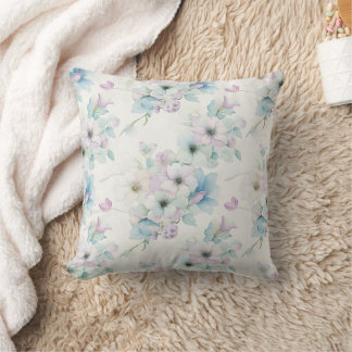 Coussin Bouquet de Motif Pastel Fleurs