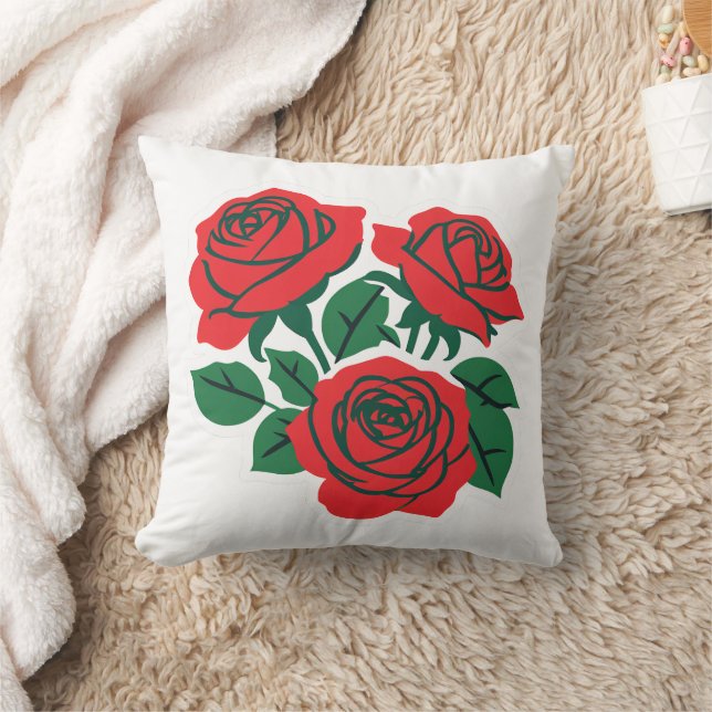 Coussin Bouquet de roses (Couverture)