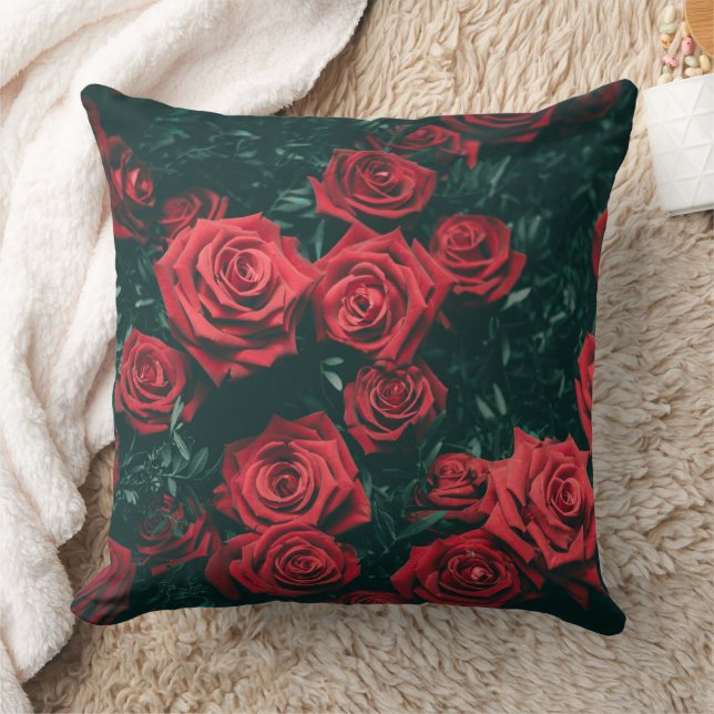 Coussin Bouquet de roses rouges (Couverture)
