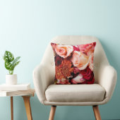 Coussin Bouquet des roses roses roses (Chaise)