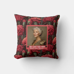 Coussin Bouquet d'œillets Maternité Maison Confortable Uni
