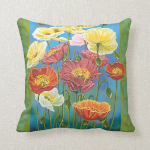 Coussin Bouquet en frontière I
