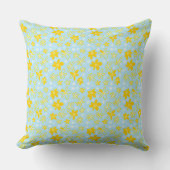 Coussin Bouquet Fleur Daisy Meadow Sky Jaune Blanc (Recto)